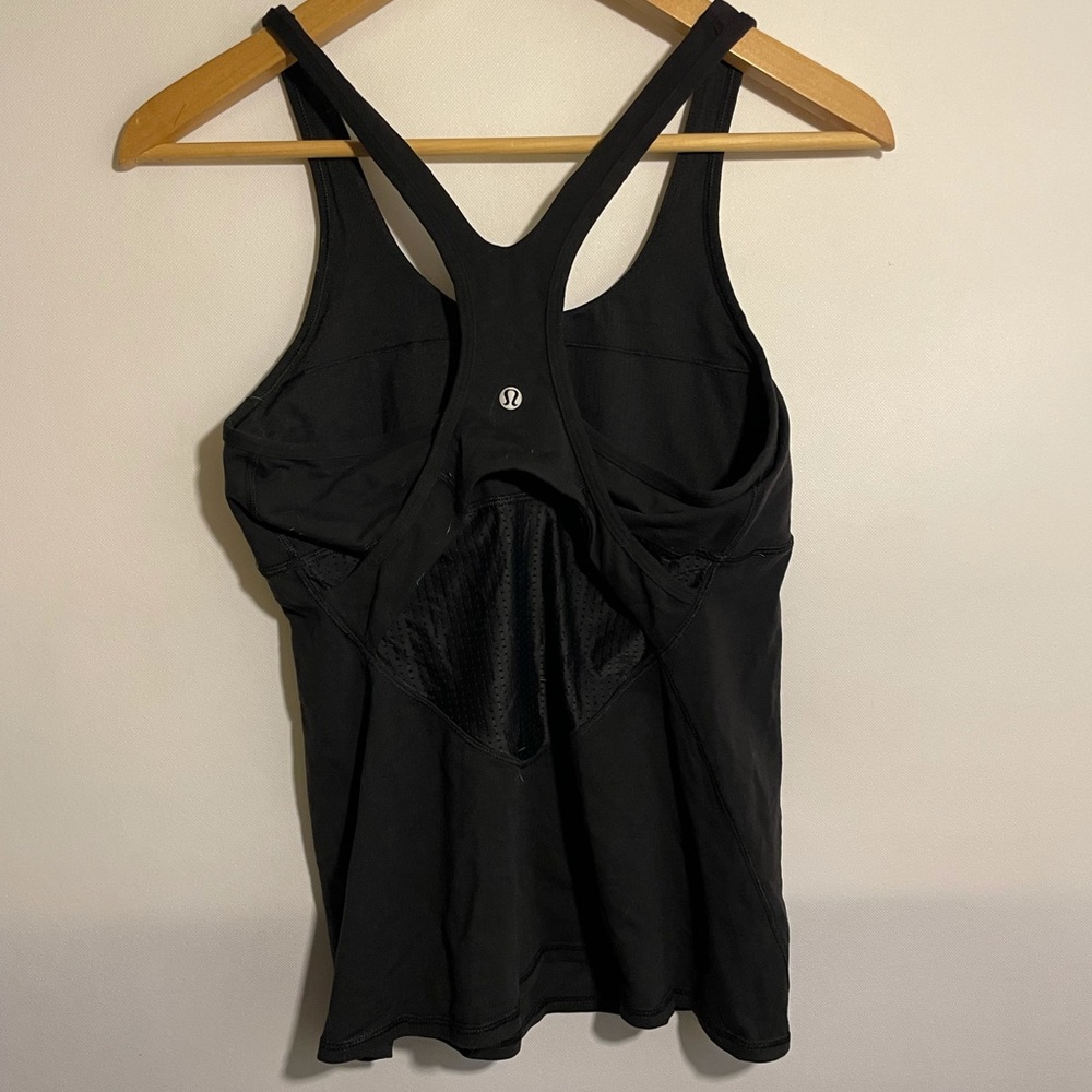 LULULEMON CROSSBACK TANK Mesh Panel Bra 10